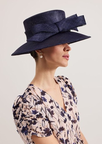 Phase Eight Navy Bow Hats Navy USA | 0152398-OR